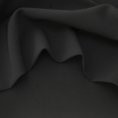 Костюмная ткань "Элис", 220 гр/м2, шир.150 см, цвет чёрный - купить в Балаково. Цена 308 руб.