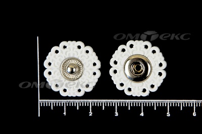 Кнопки пришивные №6 S20мм пластиковые белые - купить в Балаково. Цена: 9.88 руб.
