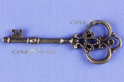 Декоративный элемент для творчества из металла "Ключ"8,5 см  - купить в Балаково. Цена: 26.93 руб.