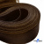 Регилиновая лента, шир.100мм, (уп.25 ярд), цв.- коричневый - купить в Балаково. Цена: 694.13 руб.