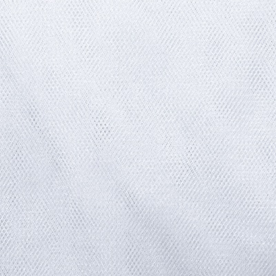 Трикотажное полотно Тюль Кристалл, 100% полиэфир, 16-01/белый, 15гр/м2, шир.160см. - купить в Балаково. Цена 128.39 руб.