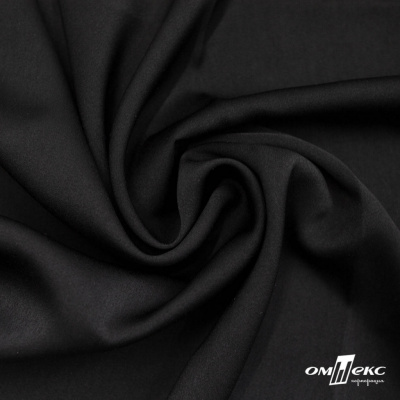 Ткань плательная Габриэль 100% полиэстер,140 (+/-10) гр/м2, шир. 150 см, цв. черный BLACK - купить в Балаково. Цена 248.37 руб.