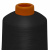 Нитки текстурированные кручёные, намот. 15 000 м, цвет чёрный - купить в Балаково. Цена: 237.24 руб.