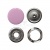 Кнопка рубашечная (закрытая) 9,5мм - эмаль, цв.003 - розовый - купить в Балаково. Цена: 5.74 руб.