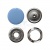 Кнопка рубашечная (закрытая) 9,5мм - эмаль, цв.182 - св.голубой - купить в Балаково. Цена: 5.74 руб.