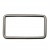 Рамка металлическая прямоугольная, 40 х 15 мм- тём.никель - купить в Балаково. Цена: 4.60 руб.