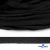 Шнур плетеный d-8 мм плоский, 70% хлопок 30% полиэстер, уп.85+/-1 м, цв.- чёрный - купить в Балаково. Цена: 735 руб.