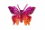 Бабочка декоративная пластиковая #10 - купить в Балаково. Цена: 7.09 руб.