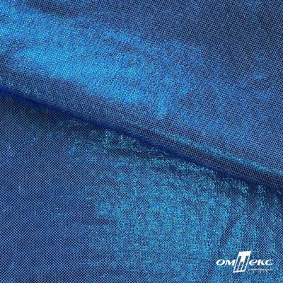 Трикотажное полотно голограмма, шир.140 см, #602 -голубой/голубой - купить в Балаково. Цена 385.88 руб.