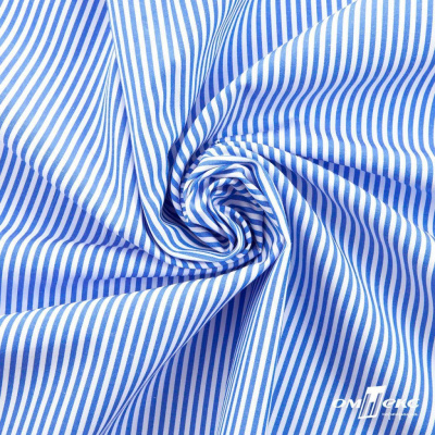 Ткань сорочечная Полоска Кенди, 115 г/м2, 58% пэ,42% хл, шир.150 см, цв.3-синий, (арт.110) - купить в Балаково. Цена 306.69 руб.
