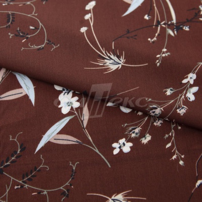 Плательная ткань "Фламенко" 2.2, 80 гр/м2, шир.150 см, принт растительный - купить в Балаково. Цена 239.03 руб.