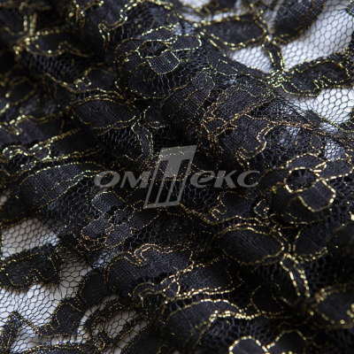 Кружевное полотно XD LACE 1-4, 80 гр/м2, шир.150см, цвет чёрный - купить в Балаково. Цена 245.94 руб.